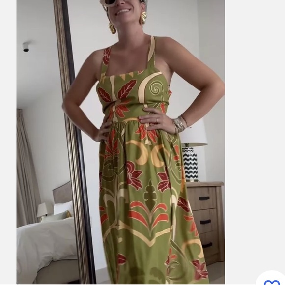 ZARA PRINTED MIDI DRESS - Picture 5 of 15